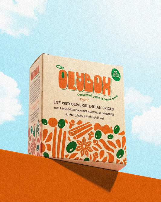 Huile d’olive aux épices indiennes OLYBOX – Box 6 dosettes